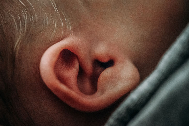 Newborn baby's ear